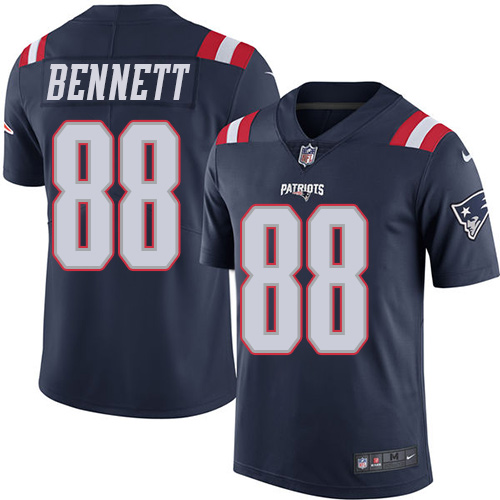 Youth Limited Martellus Bennett Nike Jersey Navy Blue - #88 Rush NFL New England Patriots